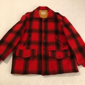 Vintage 60’s Westernfield by Hawthorne buffalo plaid wool  jacket. Size XL.